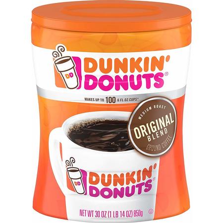 Dunkin Original Blend Ground Coffee, 30 Ounce Canister 8133401102